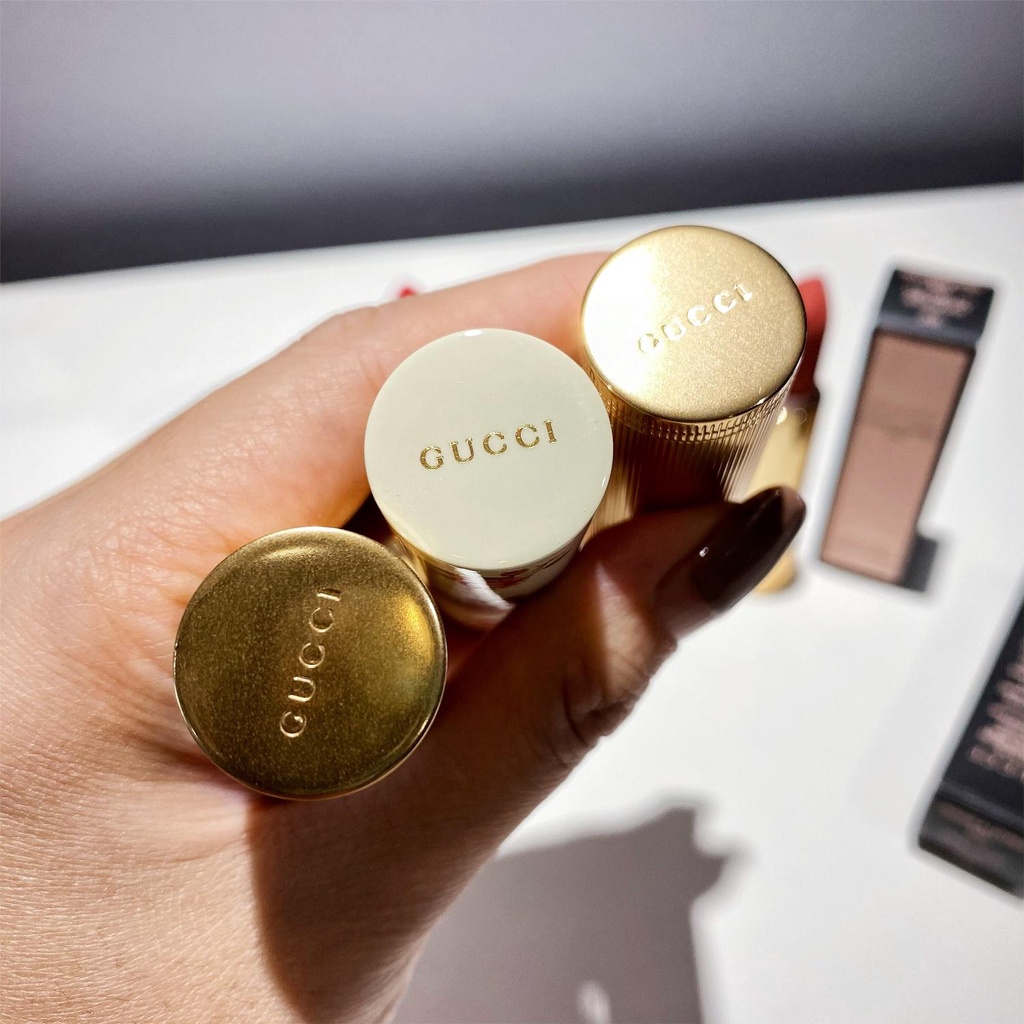 Gucci Lipstick Matte Lipstik 3.5gr/Rouge A Levres Mat Mini Lip balm  Lip Colour 204/208 1.3gr/1.8gr