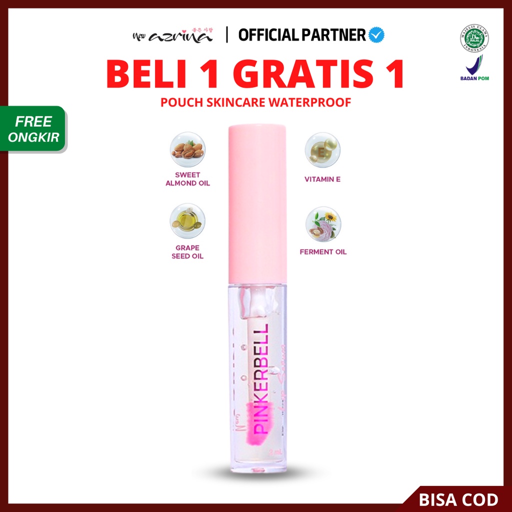 [ FREE GIFT ] Azrina Pinkerbell Lip Serum - Moisturizing Pelembab Bibir BPOM