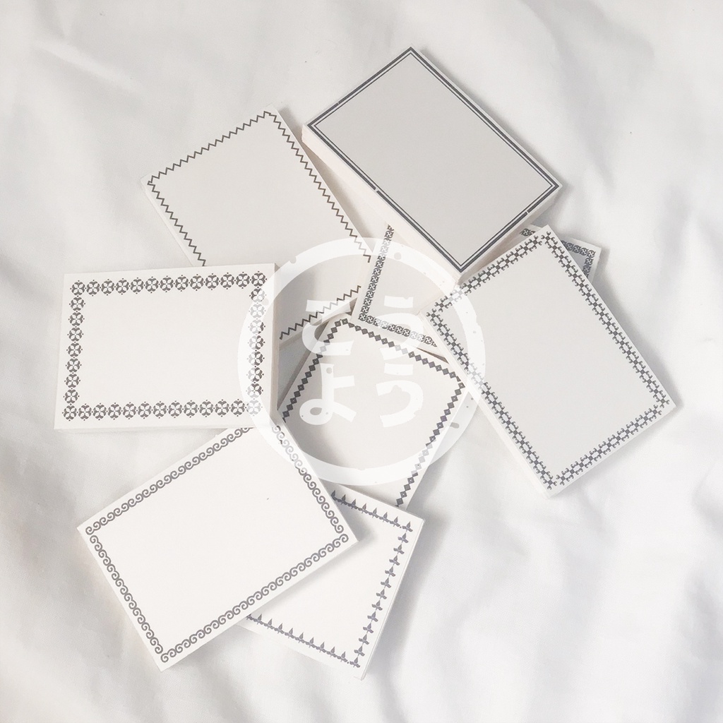 

40 lembar Simple Memo Book untuk Jurnal / Scrapbook (Pack S)