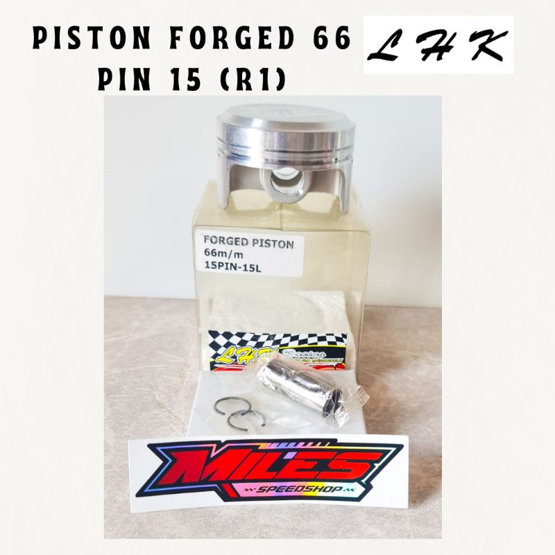 Piston Forged LHK 66mm Pin 15 Single Ring