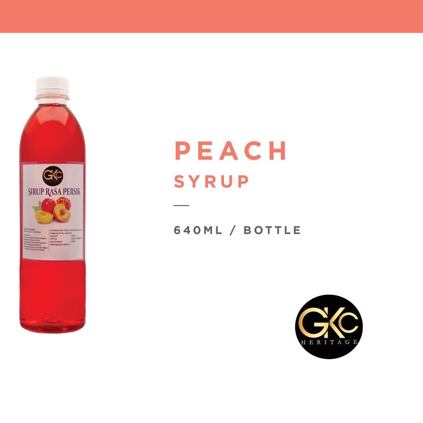 

۩ Sirup Peach / Persik Syrup Minuman GKC Heritage 640 ml (Import Quality) ♦