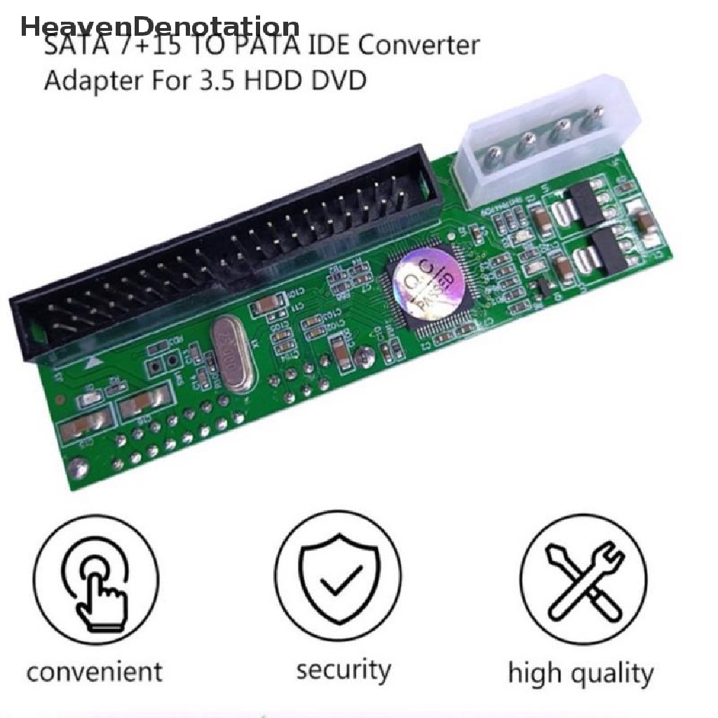 [HeavenDenotation] SATA To Pata IDE Converter Adapter Plug &amp; Play 7 + 15 Pin 3.5 / 2.5 Sata HDD HDV