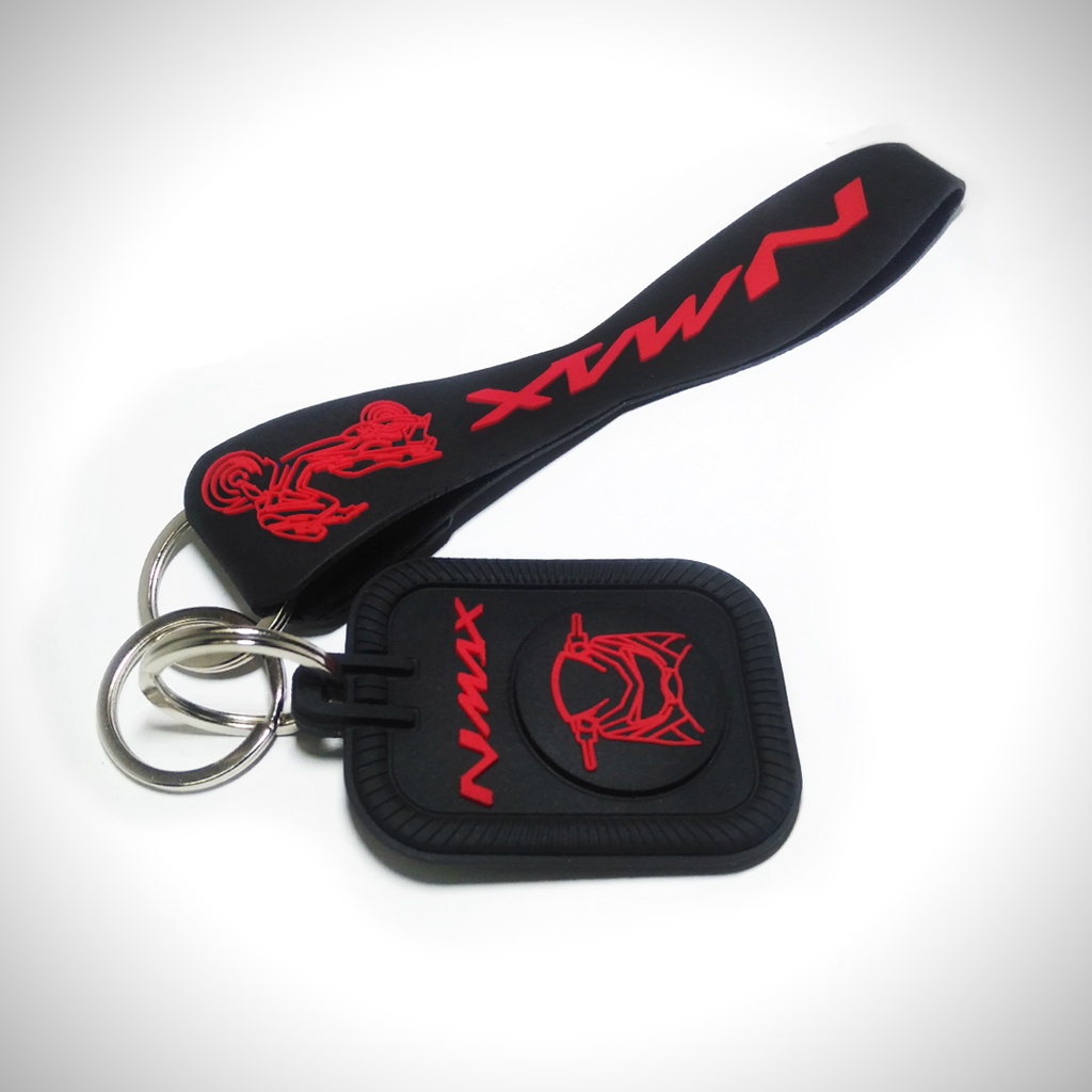 GANTUNGAN KUNCI MOTOR YAMAHA NMAX 3D RUBBER KEYCHAIN DESIGN UNIK KEREN