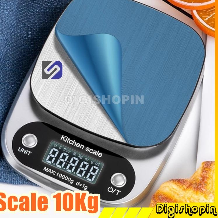 ♠ Timbangan Digital 10kg Akurasi 1g Timbangan Diet Digital Digipounds Timbangan Makanan Kue Roti Ado