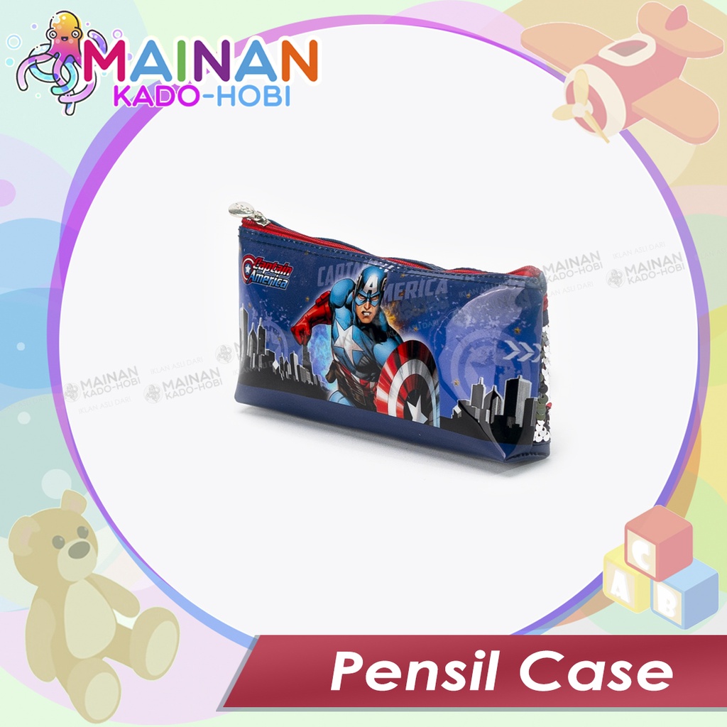 HADIAH ULANG TAHUN ANAK PENCIL BAG KARAKTER SUPERHERO CAPTAIN AMERICA