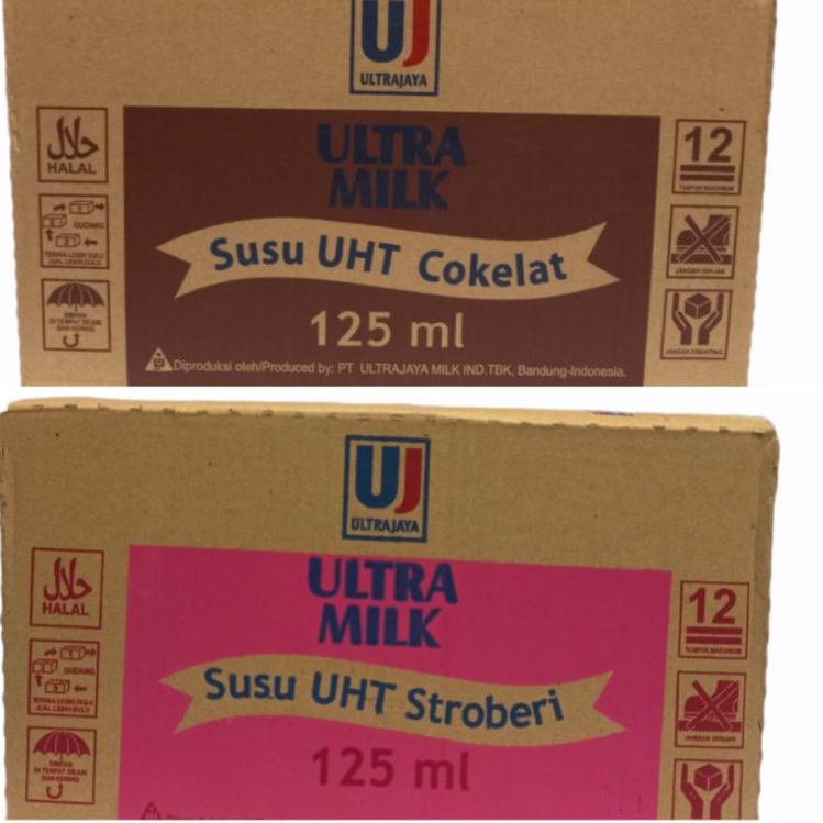 

✿ Ultra Milk UHT 125ml X 40pcs pengiriman dg kargo max 2dus/resi ۩