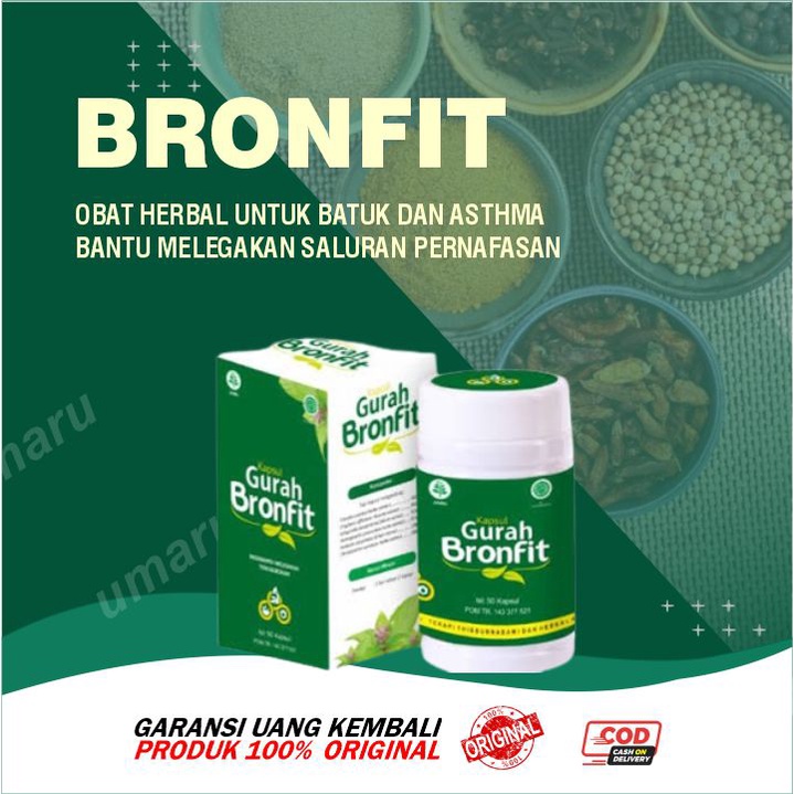 Gurah BRONFIT 50 KAPSUL Obat Herbal Saluran Pernapasan Naturafit Asli