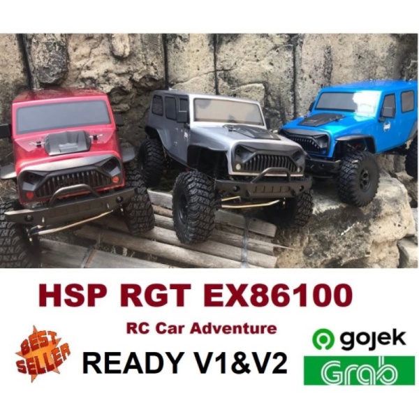 

Promo RC Adventure HSP RGT 86100 Jeep Rubicon Skala 1/10 Mirip Axial SCX10 - 86100 V2 Merah Murah