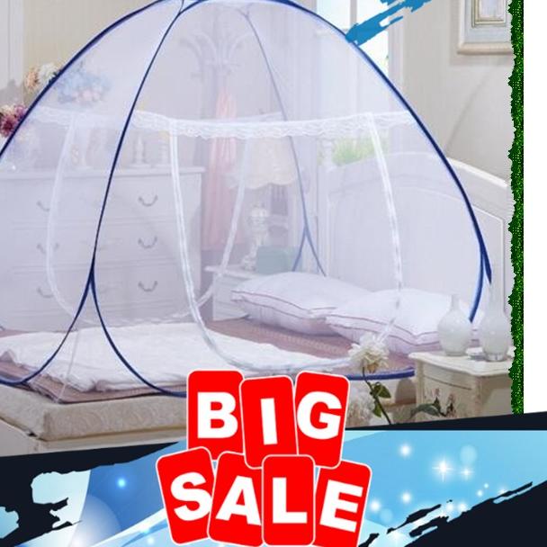 ♫ Kelambu Tempat Tidur Anak 180 x 200cm Klambu Tenda Kotak Perempuan Murah Anti Debu Aksesoris Tidur