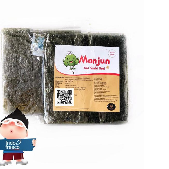 

♛ Manjun Yaki Sushi Nori- Rumput laut Lembaran- Roasted Seaweed 50lembar ✵