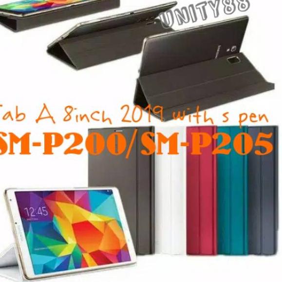 Terbaru Samsung Galaxy Tab A 8.0 inch 2019 SM- P200 P205 with S Pen / Tab A8 Lite A 8 2022 10.5 inch SM-X200 X205 Flip cover book cover Sarung Tablet  ✔