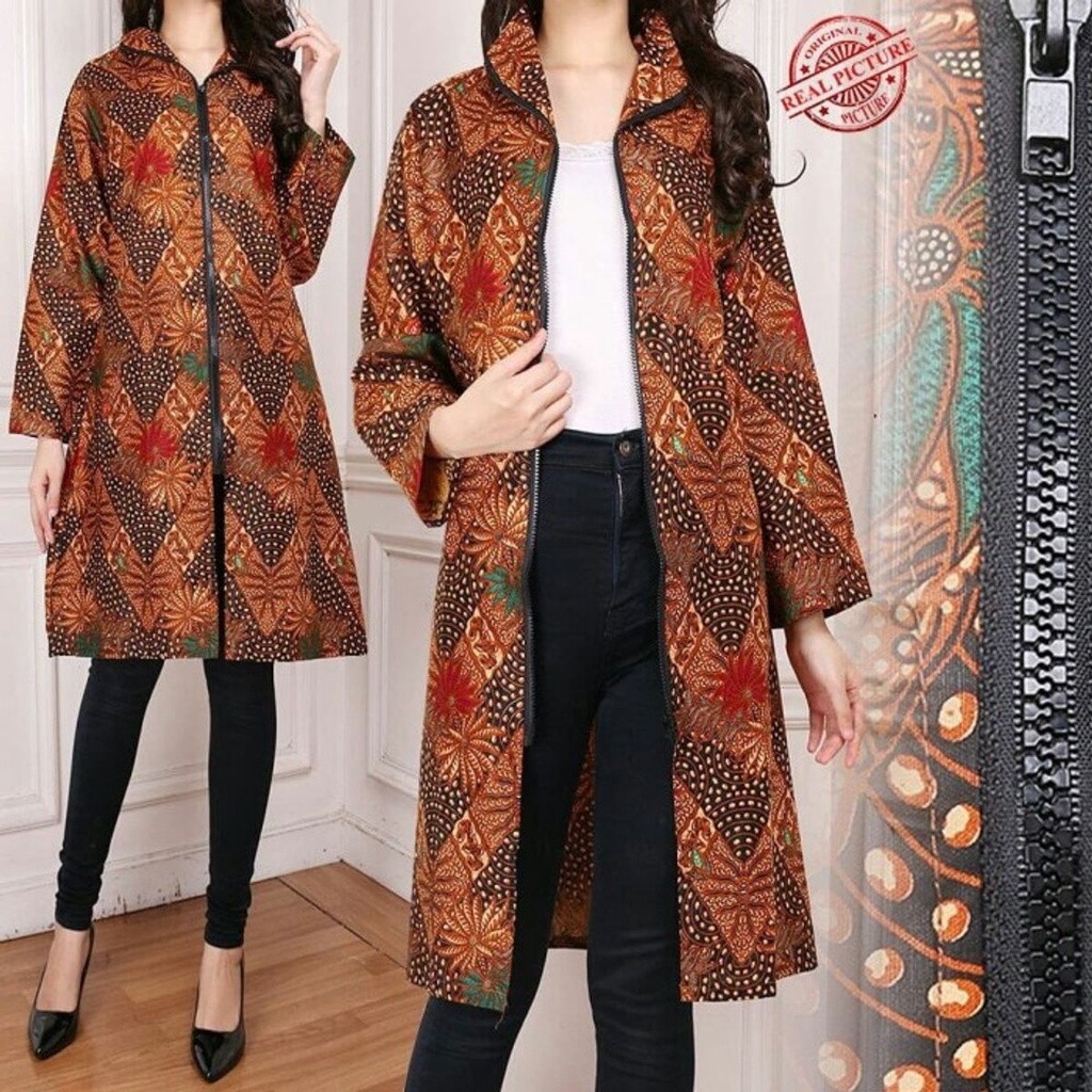 BLAZER WANITA JAS WANITA BATIK CU57 KAMALA M BLAZER PREMIUM BLAZER KERJA BLEZER FORMAL BLAZER KANTOR