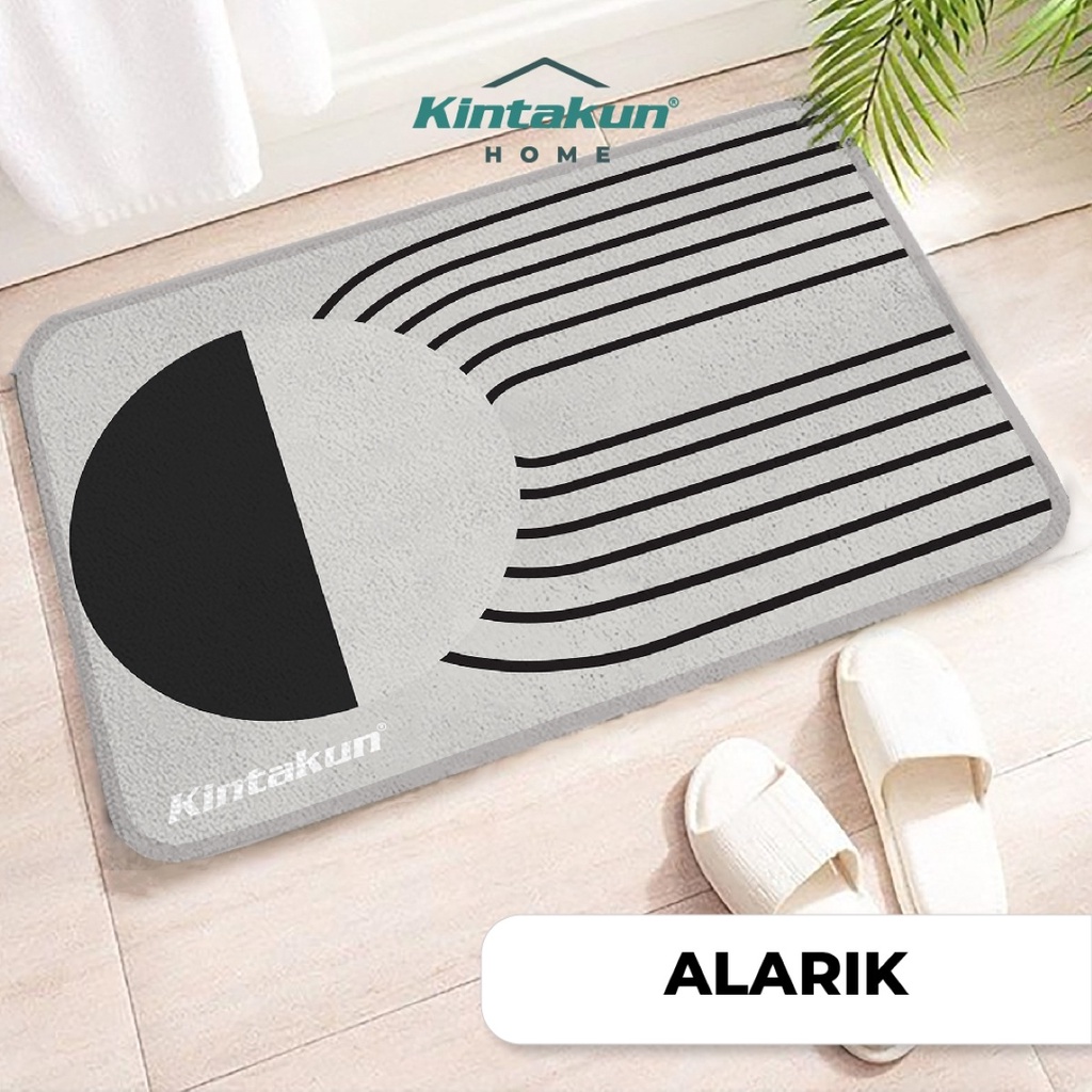 Kintakun Home Keset Kaki Persegi Anti Slip Nyloon Uk. 40x60 Cm