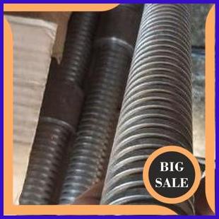 parts As Drat Ulir Kotak Diameter 38mm Panjang 60cm Plus 1 Mur Long Drat As Drat 1.5inch 1