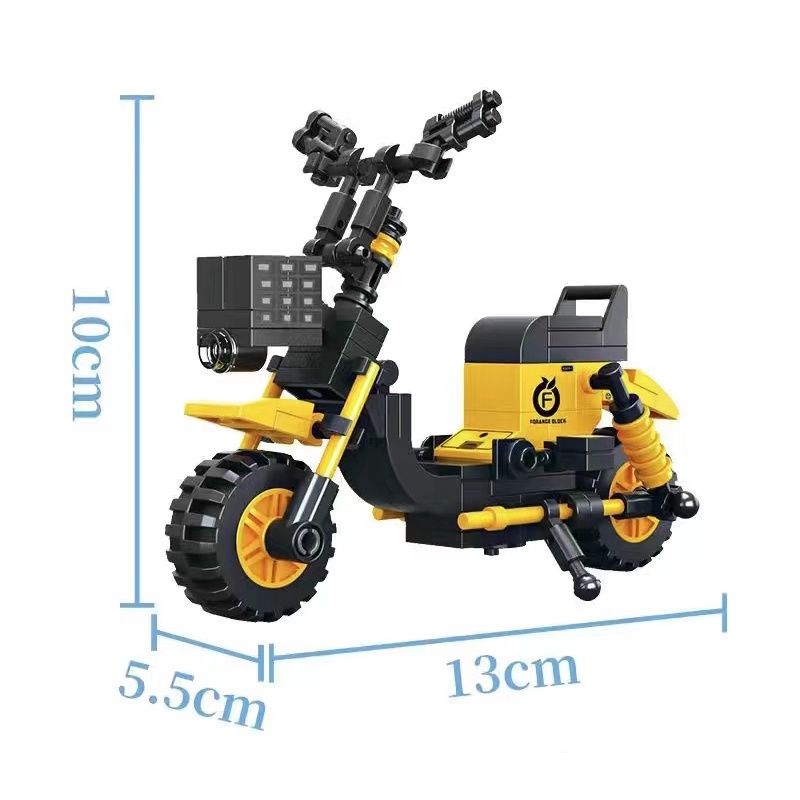 Sepeda Motor Balance Scooter Model Rakitan Anak Merakit Blok Bangunan Rakitan