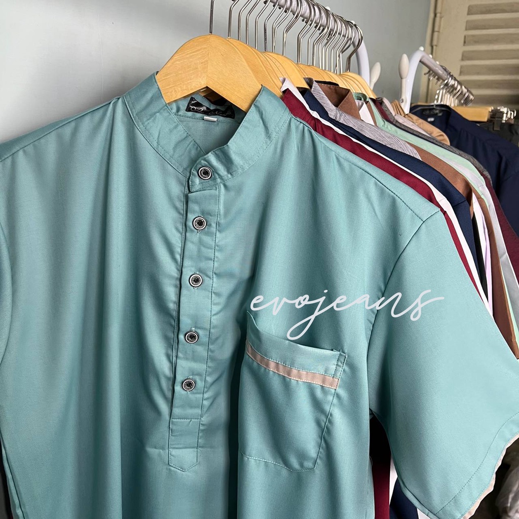 Evo Jeans - Baju Koko Kurta Pakistan Dewasa Bahan Katun Toyobo Fodu Premium