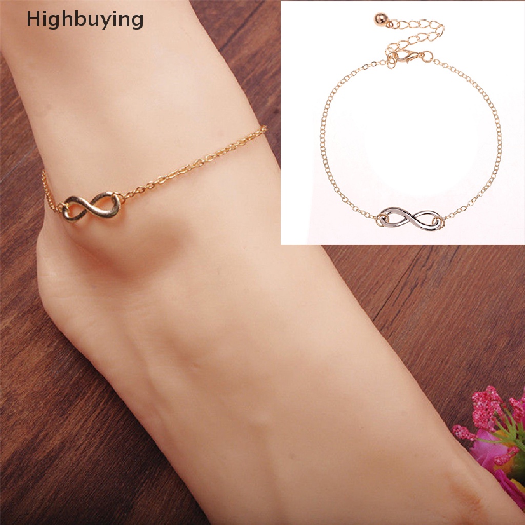 Hbid Sexy Wanita Rantai Emas Ankle Anklet Bracelet Barefoot Sandal Pantai Kaki Perhiasan Glory