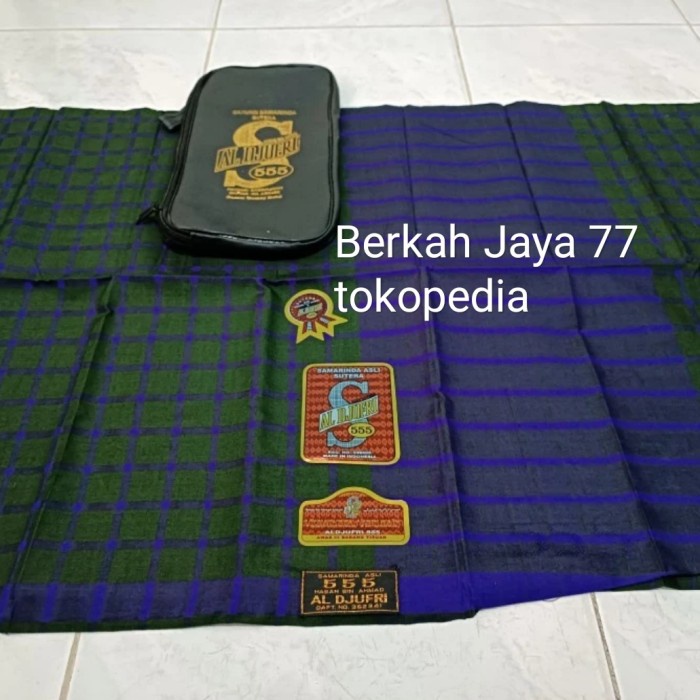 SARUNG SUTERA AL JUFRI MOTIF BHS JADUL KOTAK