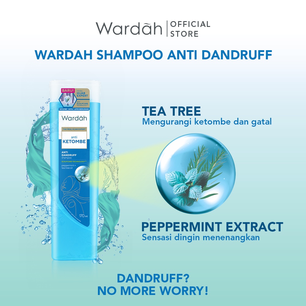 Wardah Shampoo &amp; Conditioner 170ml | Hairfall Treatment | Nutri Shine | Anti Dandruff | Daily Fresh