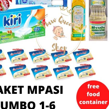 

➱ PAKET MPASI LENGKAP JUMBO ( BELCUBE + KIRI + BABYBEL + CASA DI OLIVA / EVOO + MAZOLA + ANCHOR) ◊