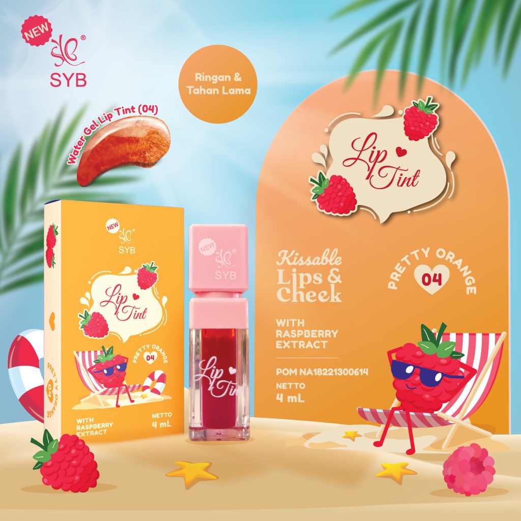 LIP TINT SYB / LIP TINT ODBO ORIGINAL BPOM