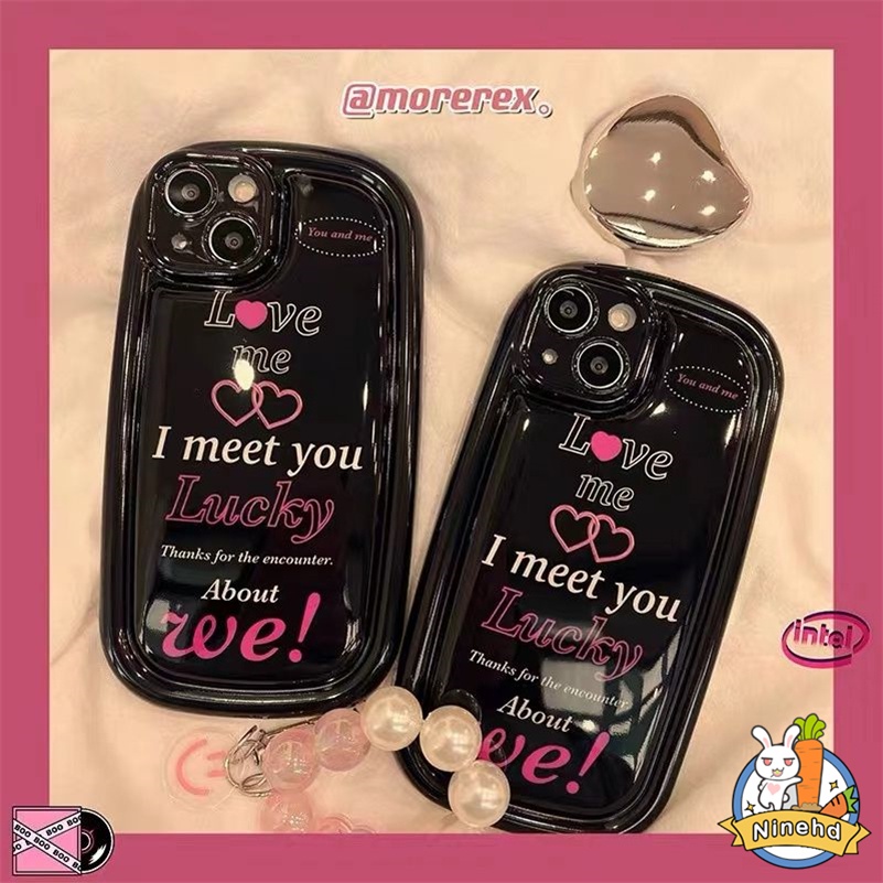 IPHONE Casing Kompatibel Untuk Iphone14 13 12 11 Pro Max X Xr Xs Max8 7 6 6s Plus SE Ins Sweet Cool Heart Love Airbag Phone Case Bumper Silikon Tebal Shockproof Lembut TPU Penutup Belakang