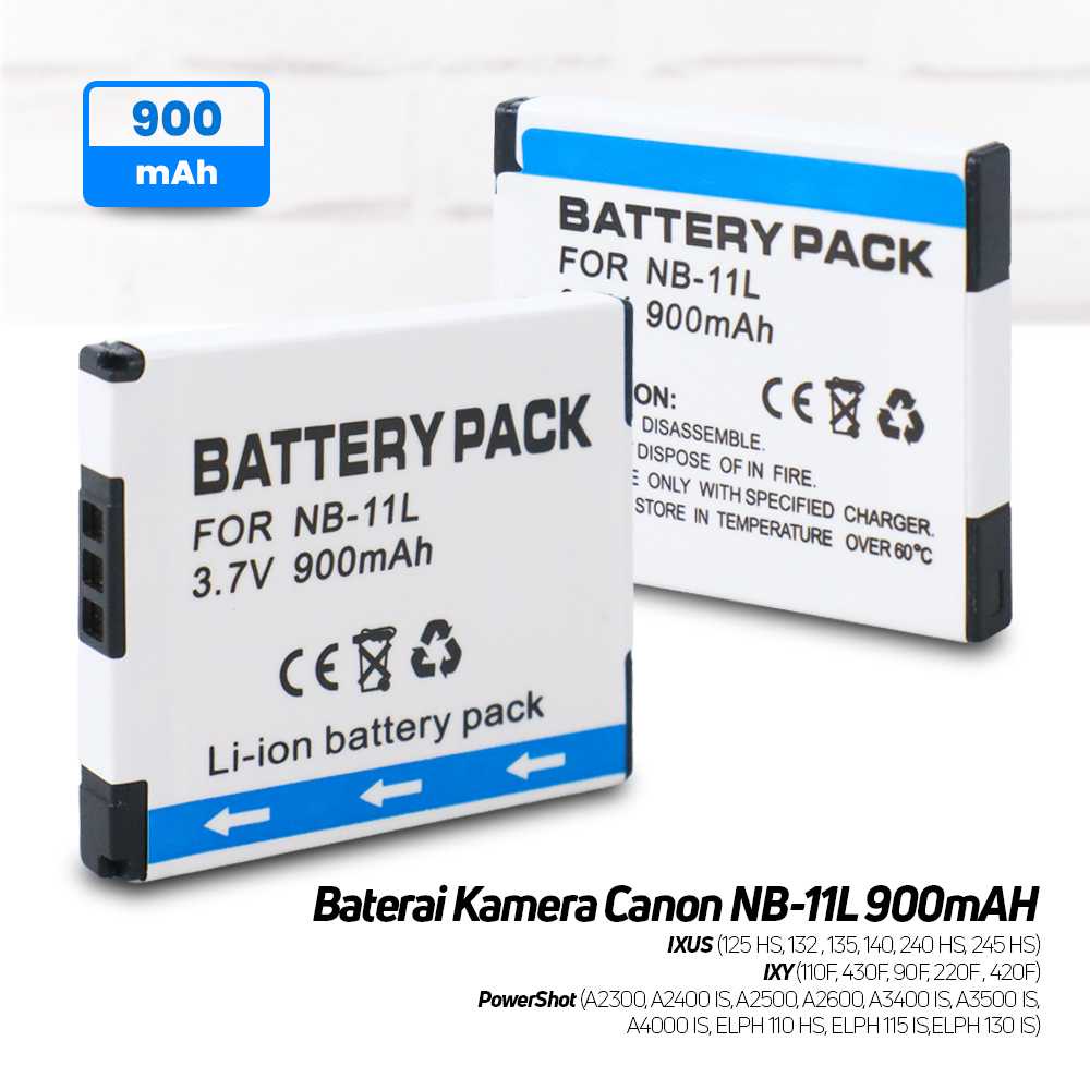 Baterai Kamera Canon 900mAH