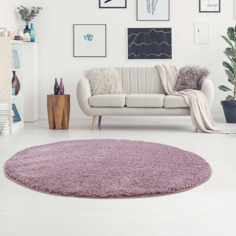 BISA NEGO // INFORMA Frosty Faux Fur Round Rug // Karpet Lingkaran Bulu Halus Informa Preloved