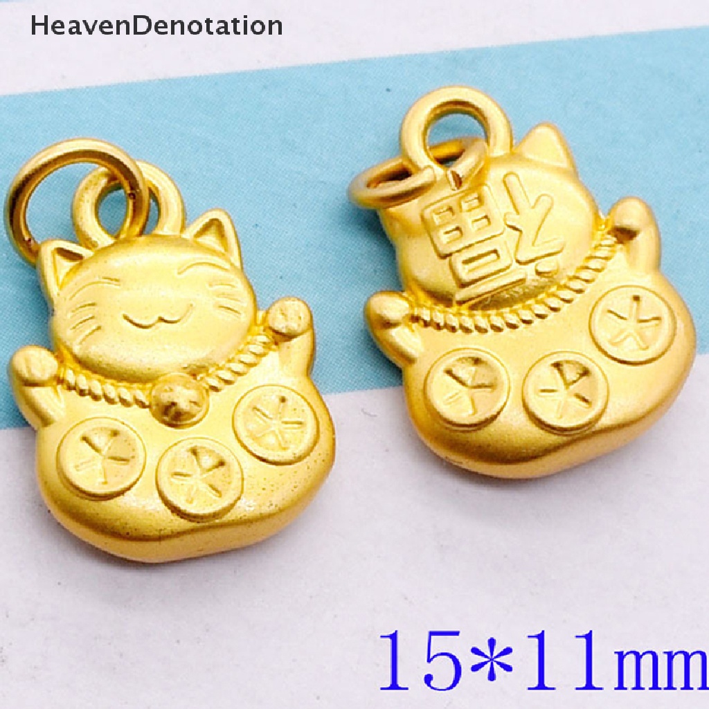 [HeavenDenotation] Pesona Kucing Beruntung Lucu DIY Membuat Perhiasan Liontin Buatan Tangan Kerajinan Hewan Untuk Anting Kalung Gelang Handmade HDV