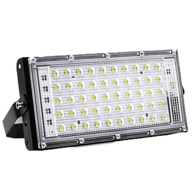 (BISA COD) FTIHSHP Parkson Lampu Sorot LED Outdoor Spotlight Waterproof 3000K 240V 50W - A8