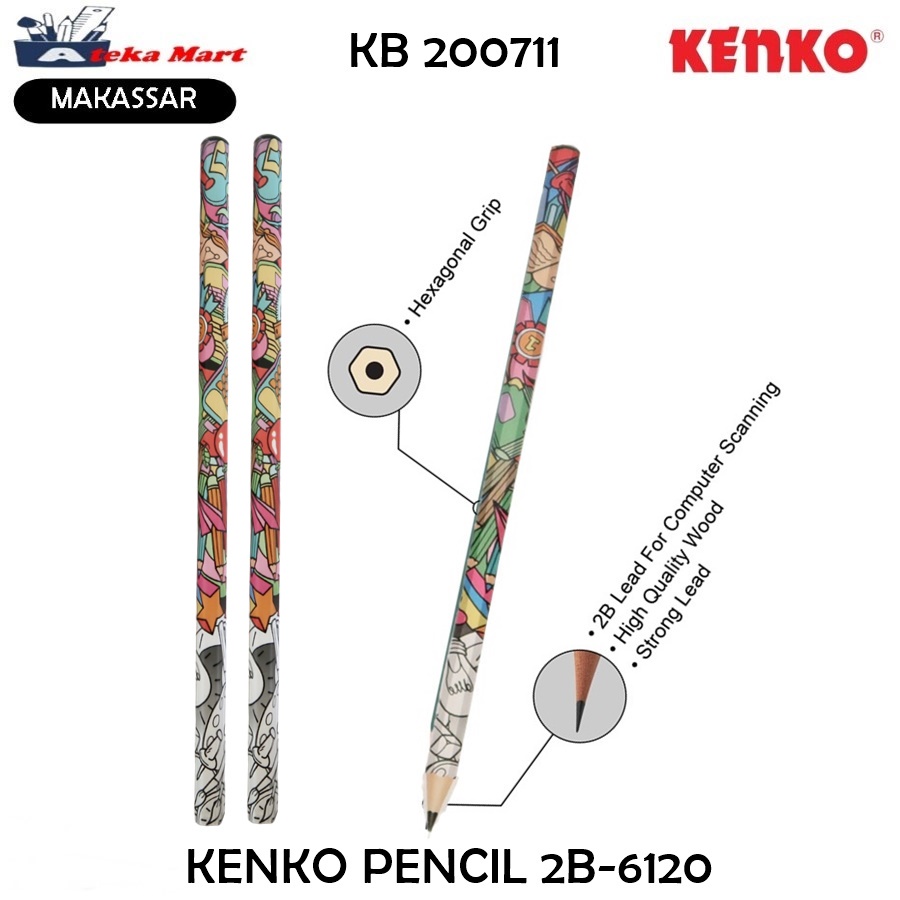 

[PCS] KENKO PENSIL 2B 6120/PENCIL