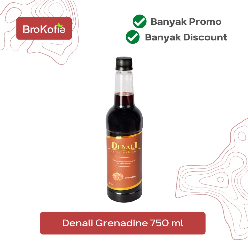 

DENALI PROMO SIRUP TERMURAH RASA GRENADINE 750ML