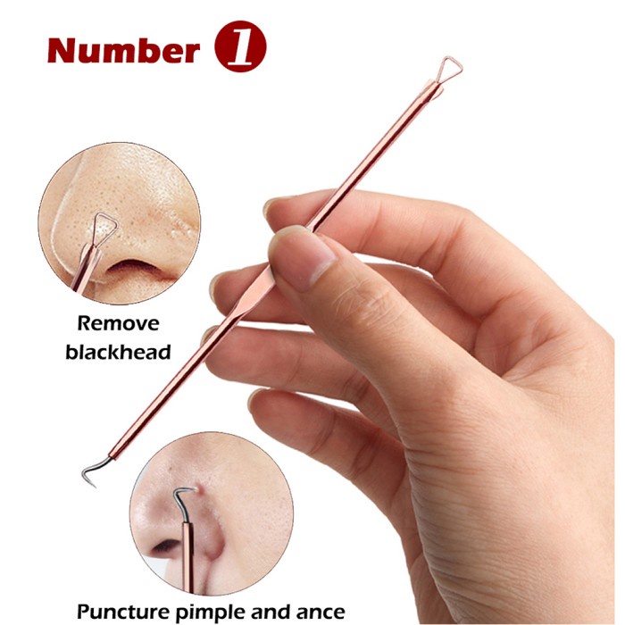 Perlengkapan Alat Perawatan Wajah dari Jerawat dan Komedo Isi 4 PCS