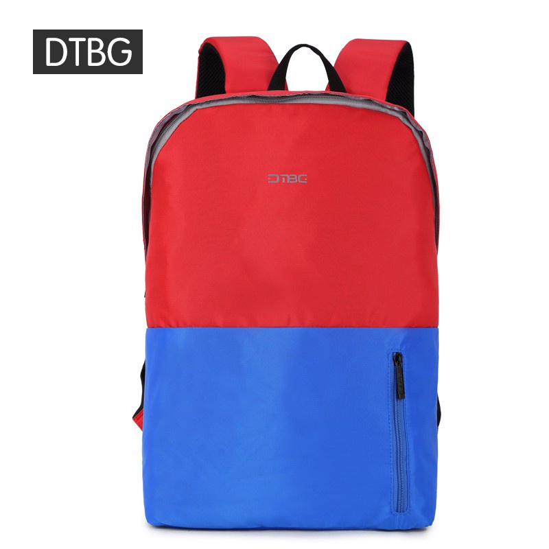 Original Digital Bodyguard DTBG Business Travel Backpack Laptop Bag D8140W 15.6 Inch Blue Red