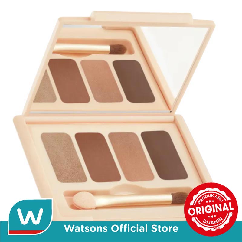 Wardah Colorfit Quad Eye Palette 01 Brunette Dawn