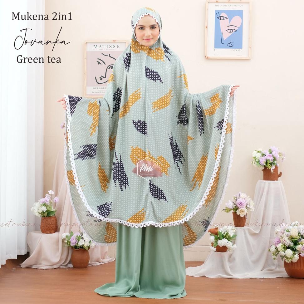 TERBAIK Pusat Mukena Indonesia - Mukena Dewasa Rayon 2in1 Jovanka