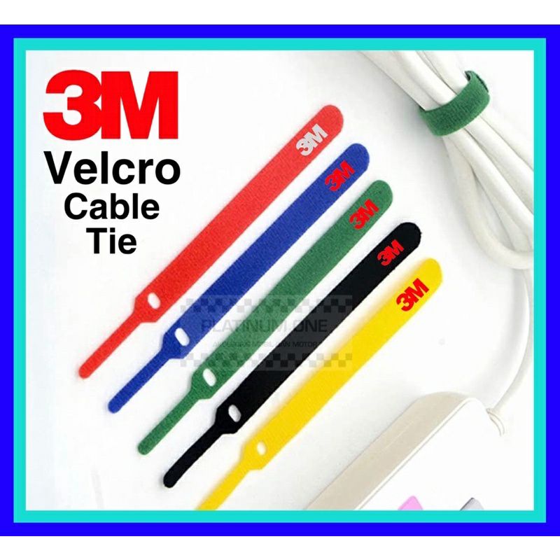 3M VELCRO CABLE TIE/PENGIKAT KABEL VELCRO 3M ORI