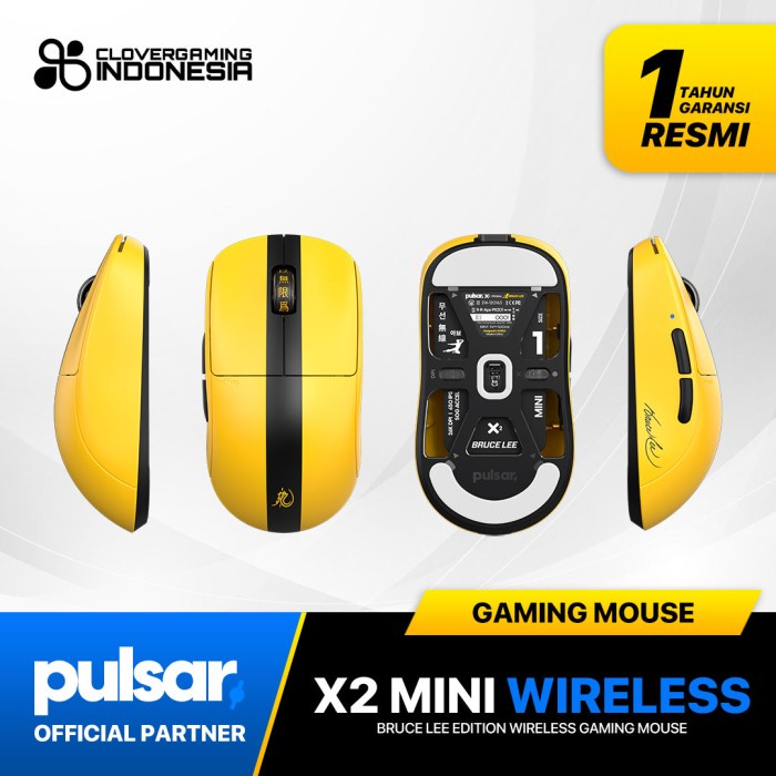 Pulsar X2 Mini Bruce Lee Edition Lightweight Wireless Gaming Mouse