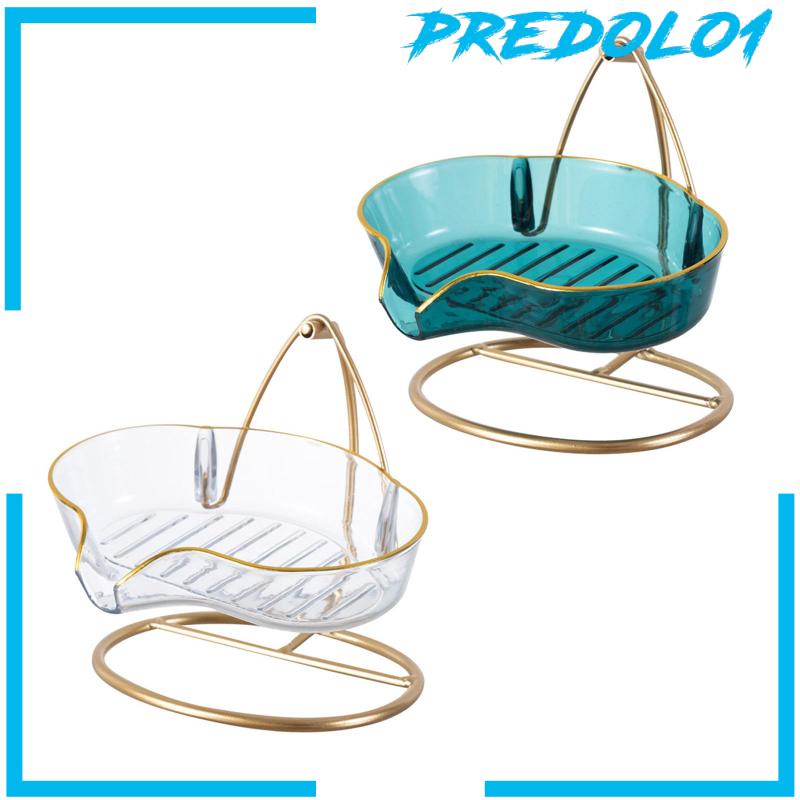 [Predolo1] Self Draining Soap Tray Kotak Sabun Piring Sabun Modern Untuk Aksesoris Bathtub