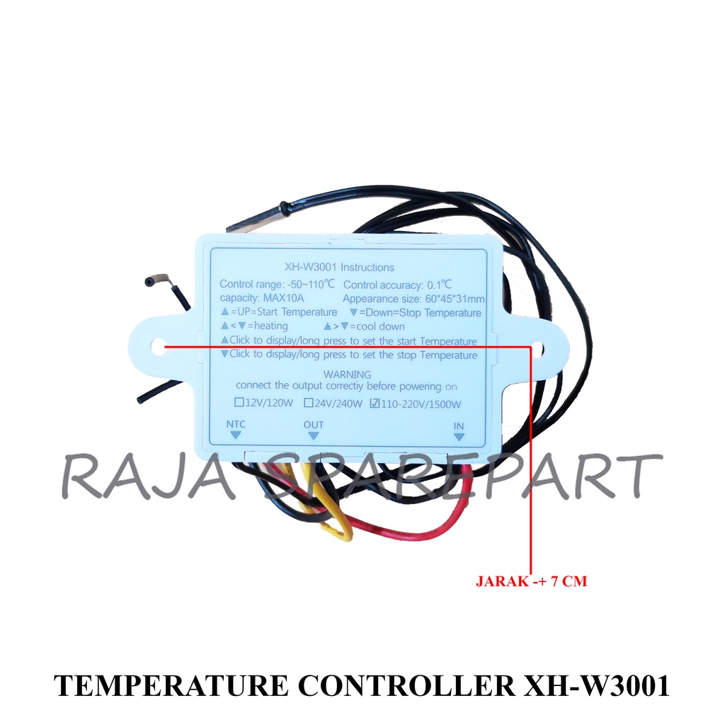 THERMOSTAT DIGITAL/TEMPERATURE DIGITAL/TEMPERATURE CONTROLLER XH-W3001