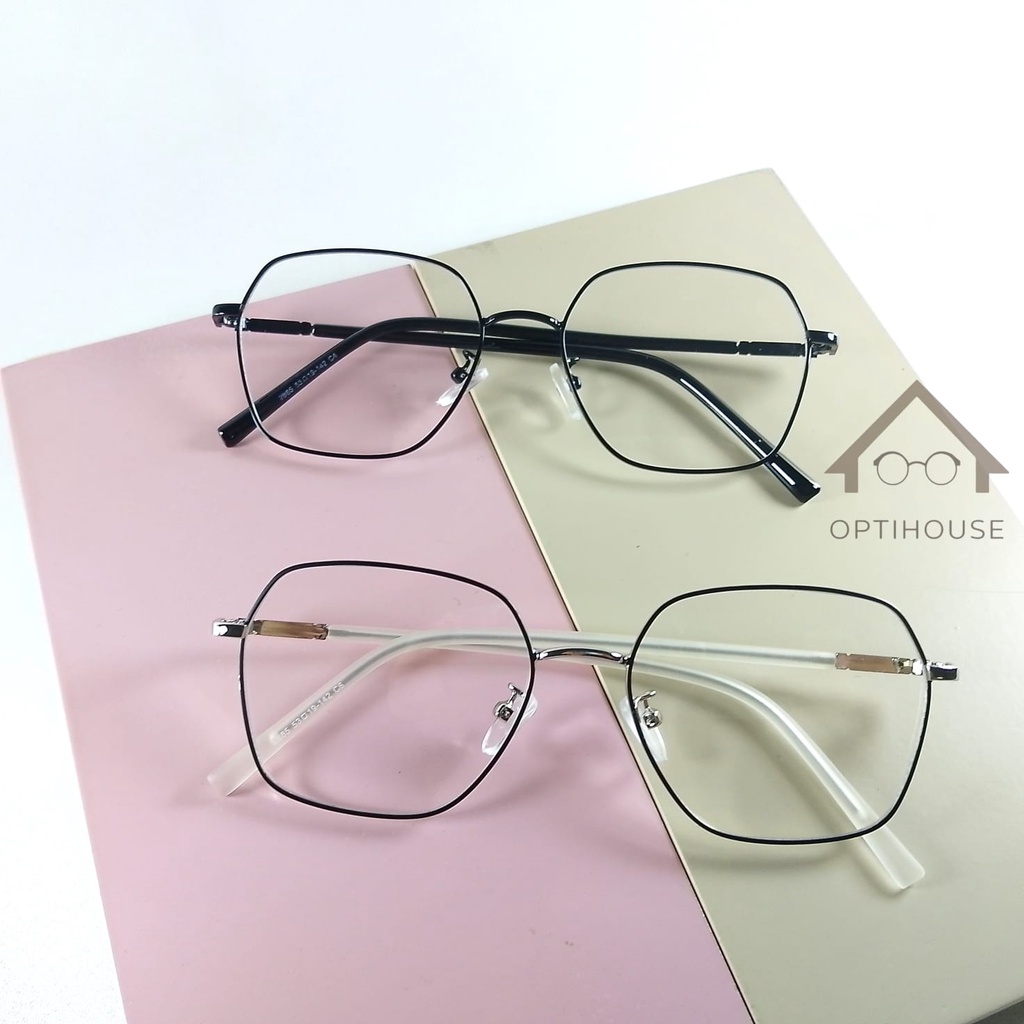 Frame Kacamata Minus Model Vintage Segi Enam Draco OPH 2885