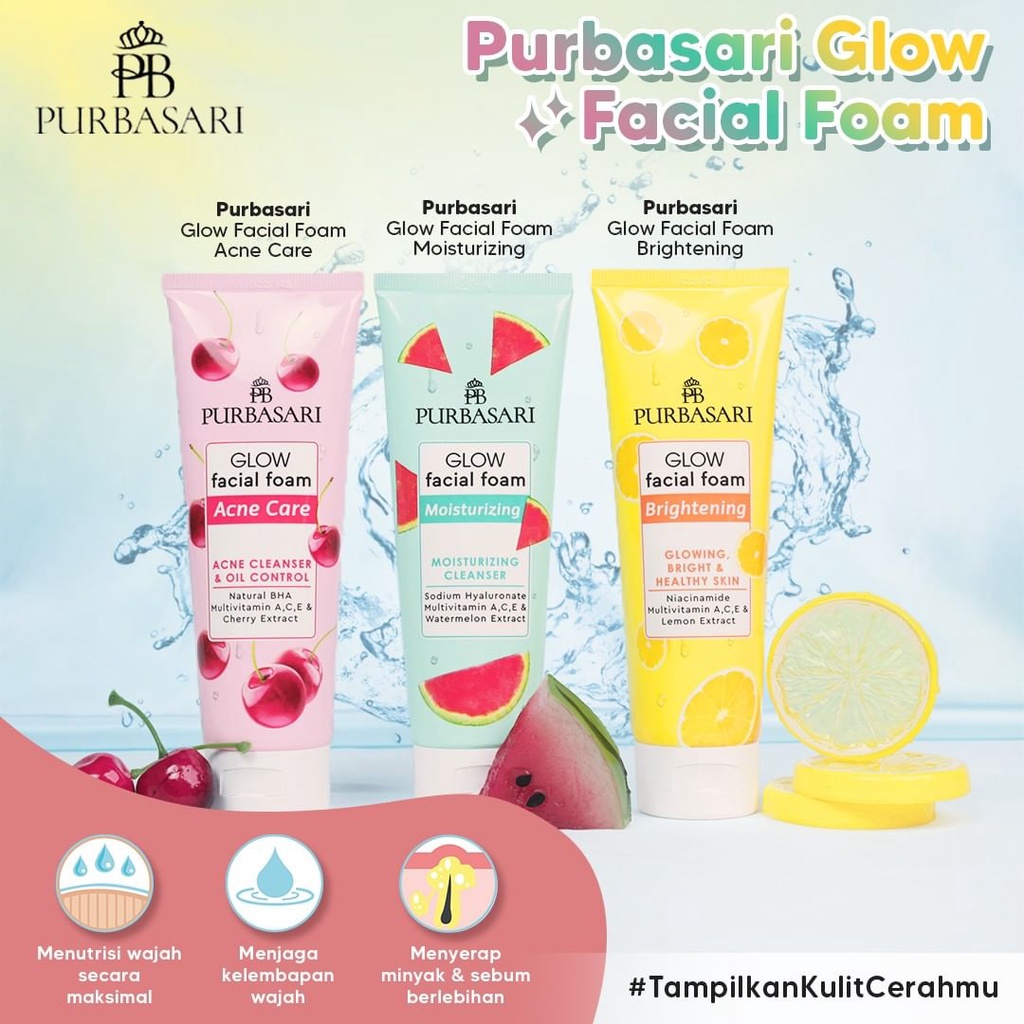 PURBASARI Glow Facial Foam - 100 gr