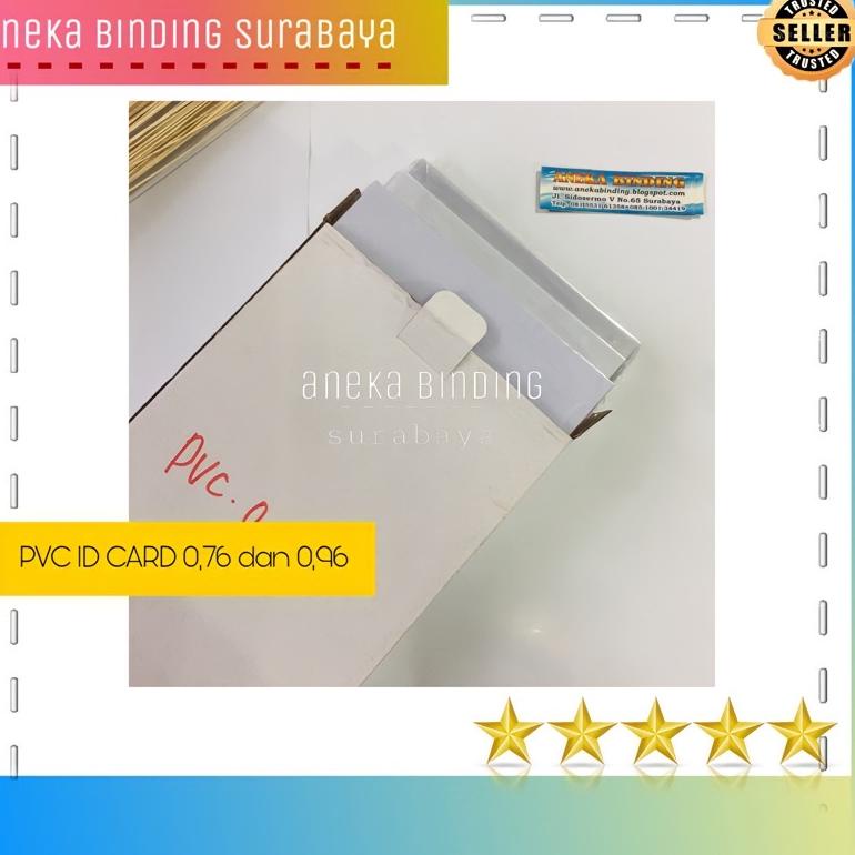 

D92 PVC ID CARD 0.76 dan 0.96 WHITE A4 A3plus LASER PROMO MURAH ま