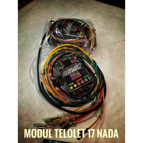 modul klakson telolet 17 nada 12-24volt khusus 3 corong