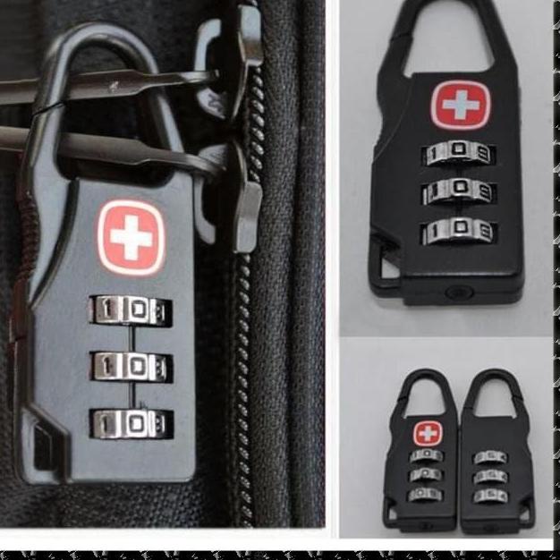 CodeK0w0V Gembok Kunci Koper padlock Travel Bag swiss gear army keychain Lock Gembok Anti Maling HMR