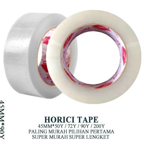 

I26 MEREK HORICI ASLI MURAH SUPER CLEAR 45mmx90Y LAKBAN BENING DAN COKLAT HORICI TAPE DAN HOKI TAPE TERMURAH コ