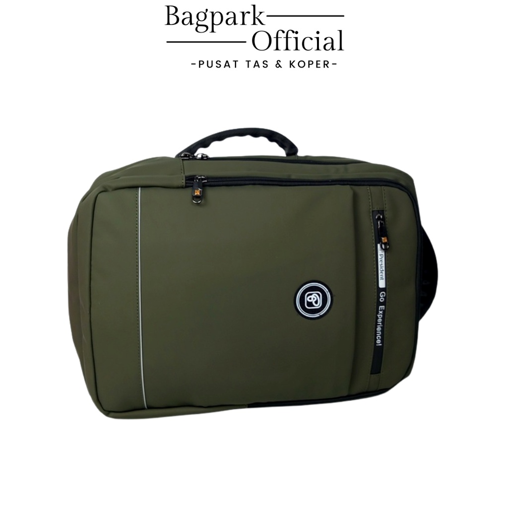 Tas Ransel Pria President Tahan Air Tas Backpack Laptop President Tas Cowok Tas Kerja Ransel Laptop Free Rain Cover USB Terbaru
