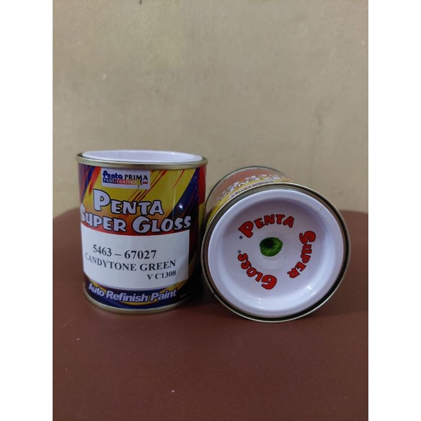 cat duco penta nc candytone green super gloss / candytone hijau  200gram