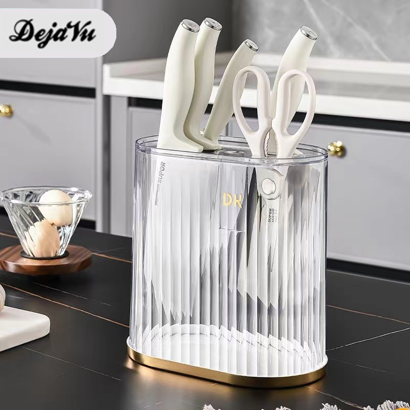 Jual Dejavu Tempat Pisau Dapur Minimalis Rak Peralatan Dapur Penyimpanan Gunting Stand Holder