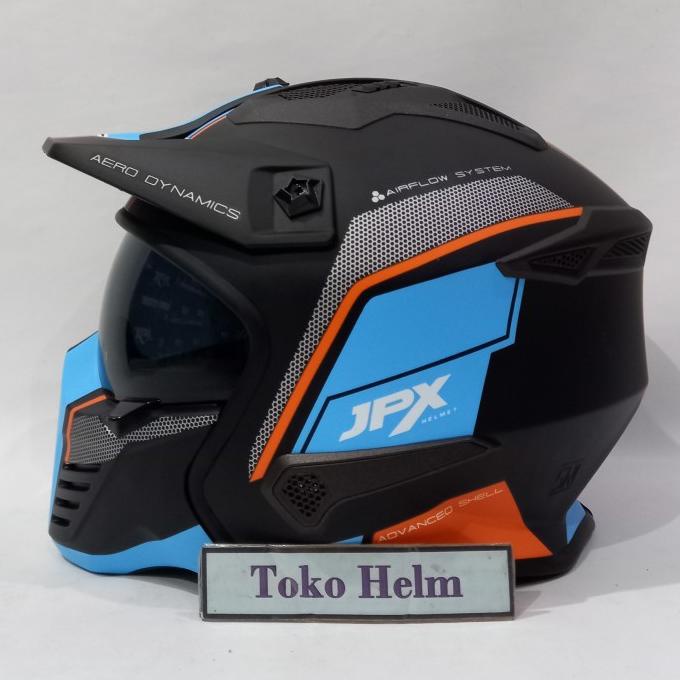 helm fullface JPX MX 726R motif